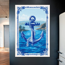 Tropical Ship Anchor - NicheCanvas