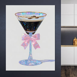 Iridescent Espresso Martini Bow - NicheCanvas
