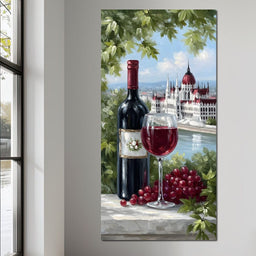 Wine Reverie by the Danube - NicheCanvas