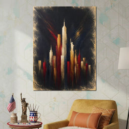 Gilded Heights of a Proud Nation - NicheCanvas