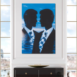 Oceanic Duality Reflections - NicheCanvas