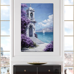Bell Tower by the Sea Breeze - NicheCanvas