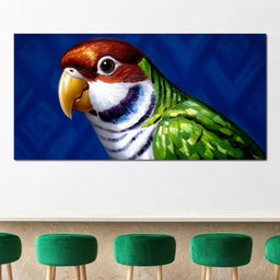 Vivid Parrot Elegance - NicheCanvas