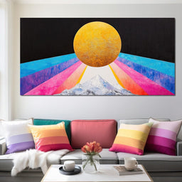 Golden Horizon Radiance - NicheCanvas