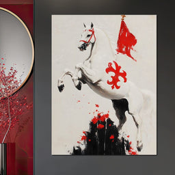 Gallant Steed Ascending - NicheCanvas