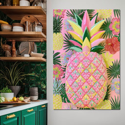Tropical Solstice Island Pineapple - NicheCanvas