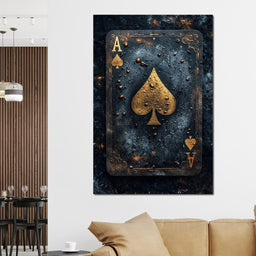 Golden Ace of Cosmic Dust - NicheCanvas