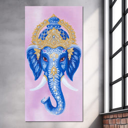 Royal Sapphire Ganesha Blessing - NicheCanvas