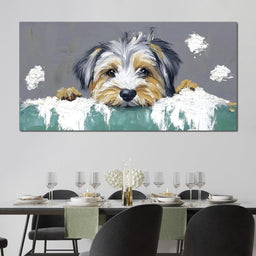 Puppy Yorkshire  Dreams - NicheCanvas