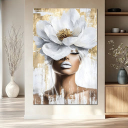 Petals of Golden Elegance - NicheCanvas