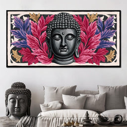 Tranquil Buddha Floral Reverie - NicheCanvas