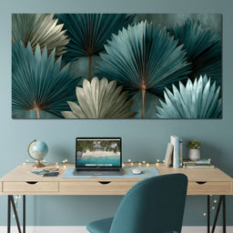 Verdant Palms Held By Time - NicheCanvas
