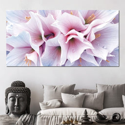 Blush Amaryllis Frostlight - TooplesArt - NicheCanvas