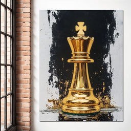 Golden Chess Splendor - NicheCanvas