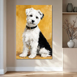 Furry Companion Golden Glow - NicheCanvas