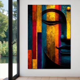 Radiant Stripes of Tranquil Face - NicheCanvas