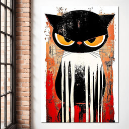 Ferocious Feline Enigma - NicheCanvas