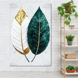 Golden Elegance Nature Duo - NicheCanvas