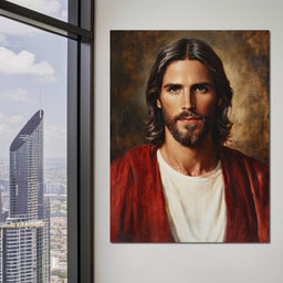 Divine Reflection of Grace Jesus Portrait - NicheCanvas