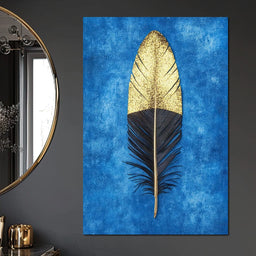 Golden Plume Harmony - NicheCanvas