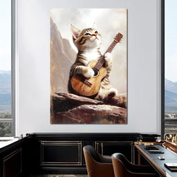 Melody of Feline Dreams - NicheCanvas