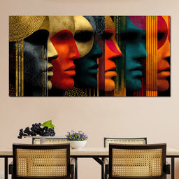 Faces of Colorful Reflections - NicheCanvas