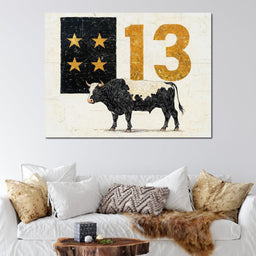Starlit Cattle #13 - NicheCanvas