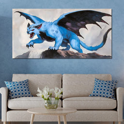 Majestic Winged Guardian - NicheCanvas