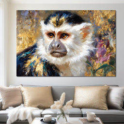Golden Gilded Monkey Muse - NicheCanvas