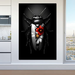 Petals and Velvet Wings - NicheCanvas