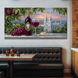 Sunset Vineyard Reverie - NicheCanvas