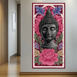 Buddha Tranquil Floral Meditation - NicheCanvas