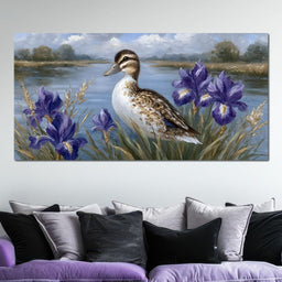 Duckling Meadow Reflections - NicheCanvas