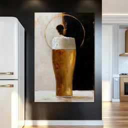 Golden Beer Against the Divide - NicheCanvas