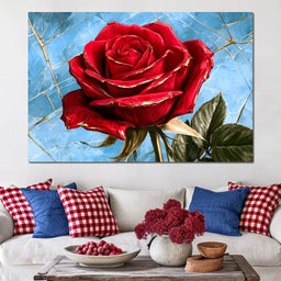 Fractured Petals On A Sky Bound Stem - NicheCanvas