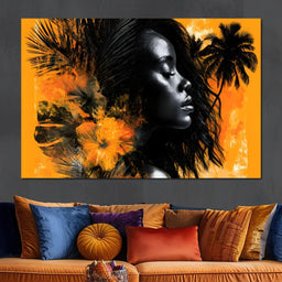 Golden Solitude Tropics Rising - NicheCanvas