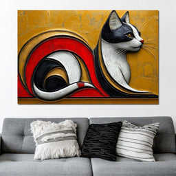 Golden Whiskers Symphony - NicheCanvas