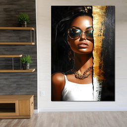 Golden Radiance Encounter - NicheCanvas