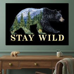 Bear Spirit Mountain Wildscape - NicheCanvas