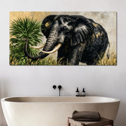 Silent Monarch of the Gilded Savanna - NicheCanvas