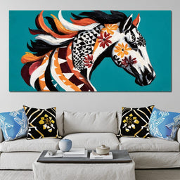 Vibrant Equine Spirit - NicheCanvas