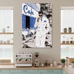 Espresso Break on the Boulevard - NicheCanvas