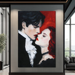 Gothic Lovers Midnight Kiss - NicheCanvas