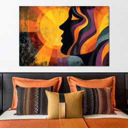 Radiant Solstice Silhouette - NicheCanvas