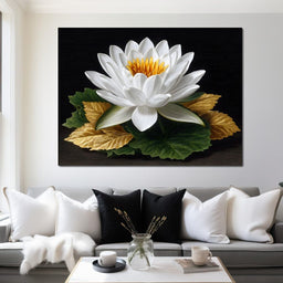 Radiant Lotus Elegance - NicheCanvas
