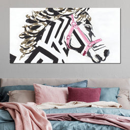 Zebra Stripes Lush Contrast - Alicia Smith - NicheCanvas