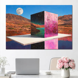 Celestial Pink Cube - NicheCanvas