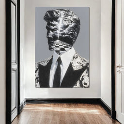 Surreal Checkered Skyward Journey - NicheCanvas