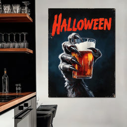 Werewolf Cheers Halloween Pint - NicheCanvas