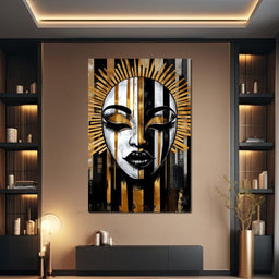 Golden Radiance Masked Essence - NicheCanvas